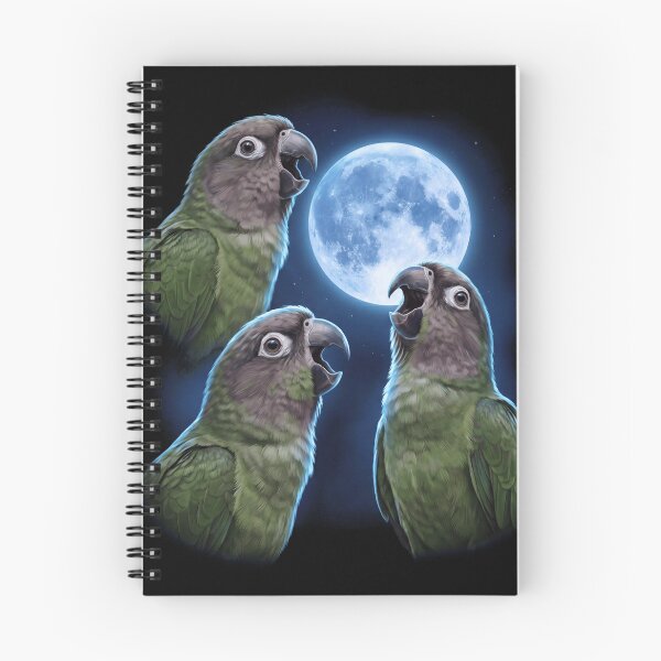 Item preview, Dusky Conure Howling Moon Art Parrot Lover designed and sold by TerryConnells.