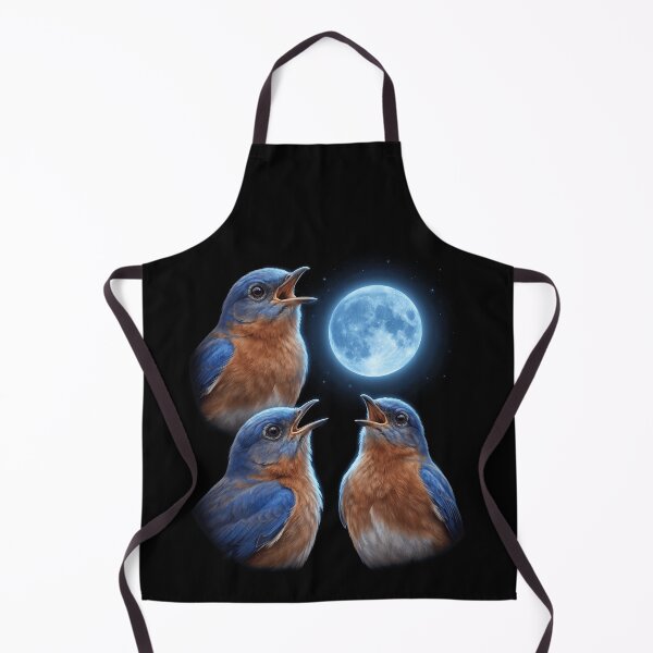 Item preview, Eastern Bluebird Howling Moon Art Bird Lover Birding designed and sold by TerryConnells.