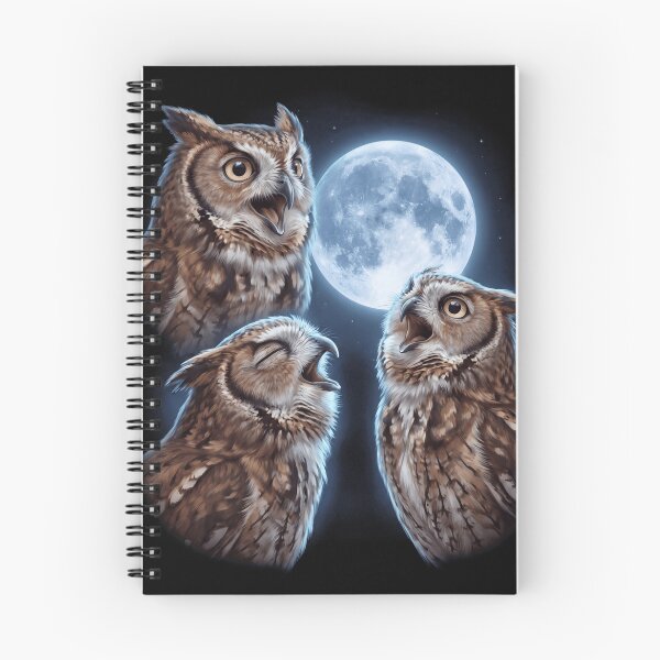 Item preview, Eastern Screech Owl Howling Moon Art Bird Lover Birding designed and sold by TerryConnells.