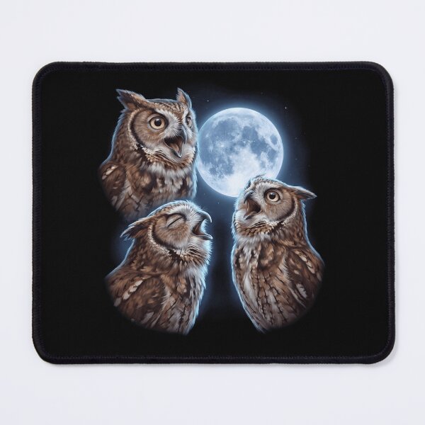 Item preview, Eastern Screech Owl Howling Moon Art Bird Lover Birding designed and sold by TerryConnells.