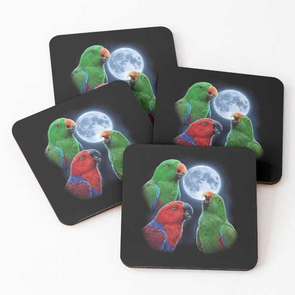 Item preview, Eclectus Howling Moon Art Parrot Lover designed and sold by TerryConnells.