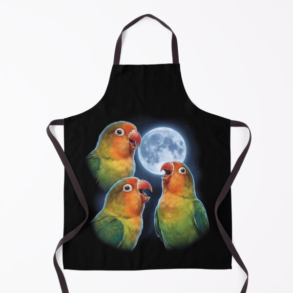 Item preview, Fischer's Lovebird Howling Moon Art Parrot Lover designed and sold by TerryConnells.