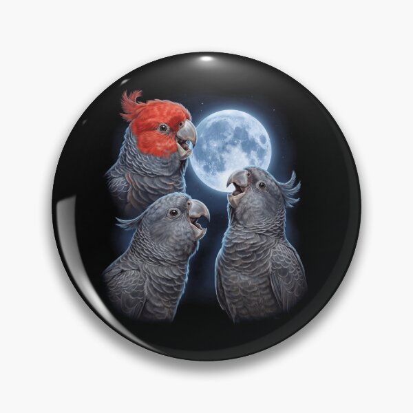 Item preview, Gang gang Cockatoo Howling Moon Art Parrot Lover designed and sold by TerryConnells.