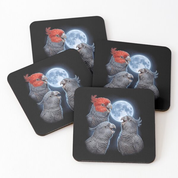Item preview, Gang gang Cockatoo Howling Moon Art Parrot Lover designed and sold by TerryConnells.
