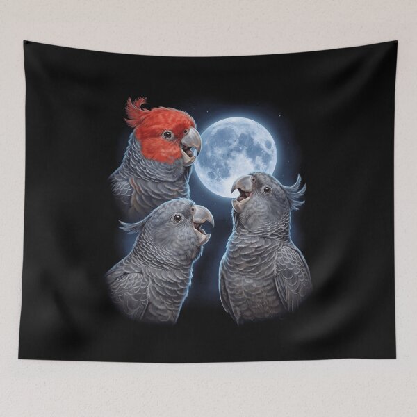 Item preview, Gang gang Cockatoo Howling Moon Art Parrot Lover designed and sold by TerryConnells.