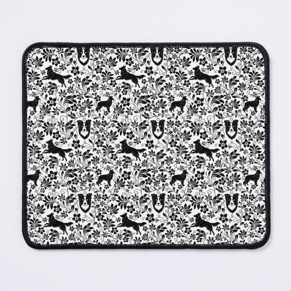 Item preview, Border Collie Floral Silhouette Pattern | Elegant Herding Dog Design designed and sold by WildLakePatterns.