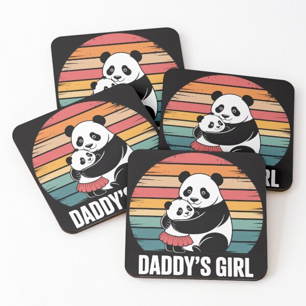 Item preview, Copy of Daddy’s Girl Panda Shirt – Cute Retro Panda Family Design designed and sold by Biedroneczka.