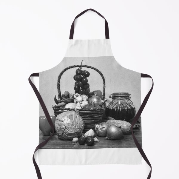 Item preview, Rustic Still Life of Fresh Vegetables in a Basket With Jar and Cabbage on Wooden Table designed and sold by Nmallia.