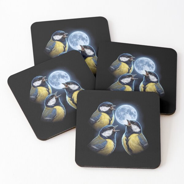 Item preview, Great Tit Howling Moon Art Bird Lover Birding designed and sold by TerryConnells.
