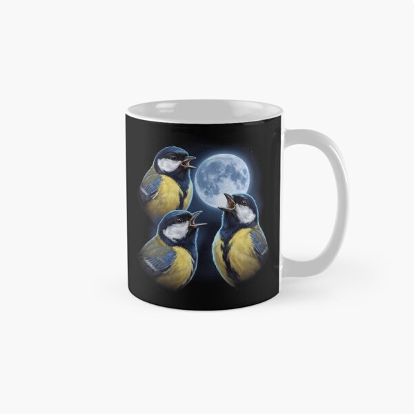 Item preview, Great Tit Howling Moon Art Bird Lover Birding designed and sold by TerryConnells.