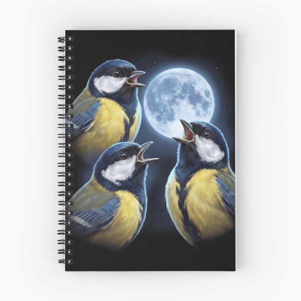 Item preview, Great Tit Howling Moon Art Bird Lover Birding designed and sold by TerryConnells.