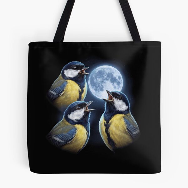 Item preview, Great Tit Howling Moon Art Bird Lover Birding designed and sold by TerryConnells.