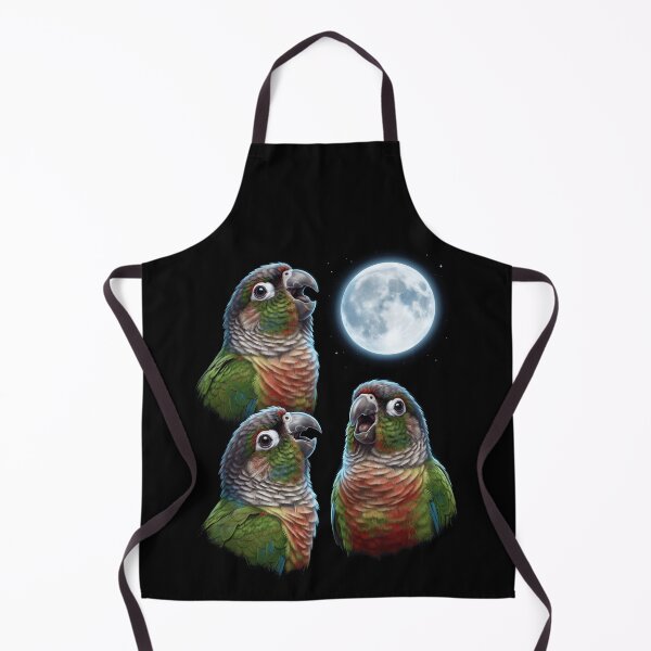 Item preview, Green Cheek Conure Howling Moon Art Parrot Lover designed and sold by TerryConnells.