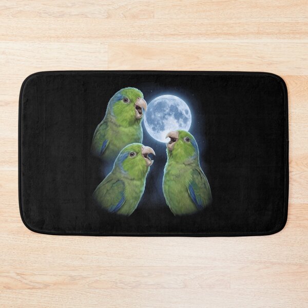 Item preview, Green Parrotlet Howling Moon Art Parrot Lover designed and sold by TerryConnells.