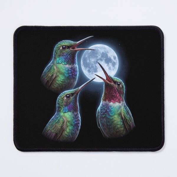 Item preview, Hummingbird Howling Moon Art Bird Lover Birding designed and sold by TerryConnells.