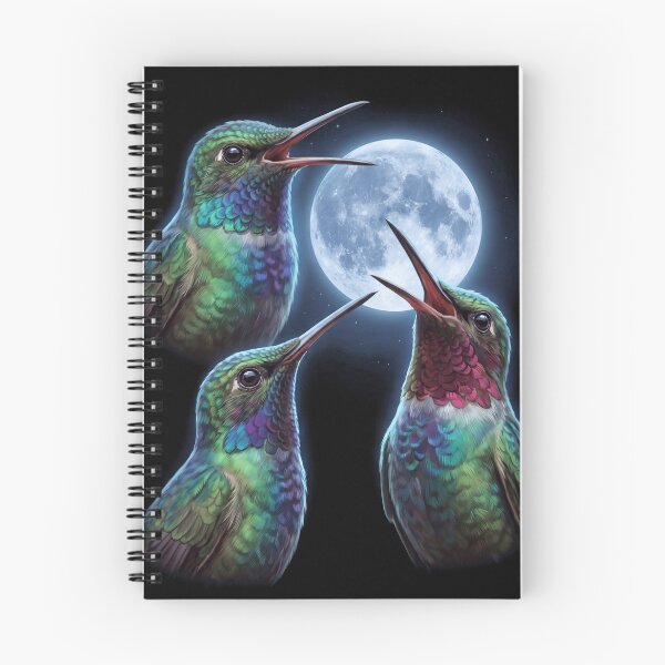 Item preview, Hummingbird Howling Moon Art Bird Lover Birding designed and sold by TerryConnells.
