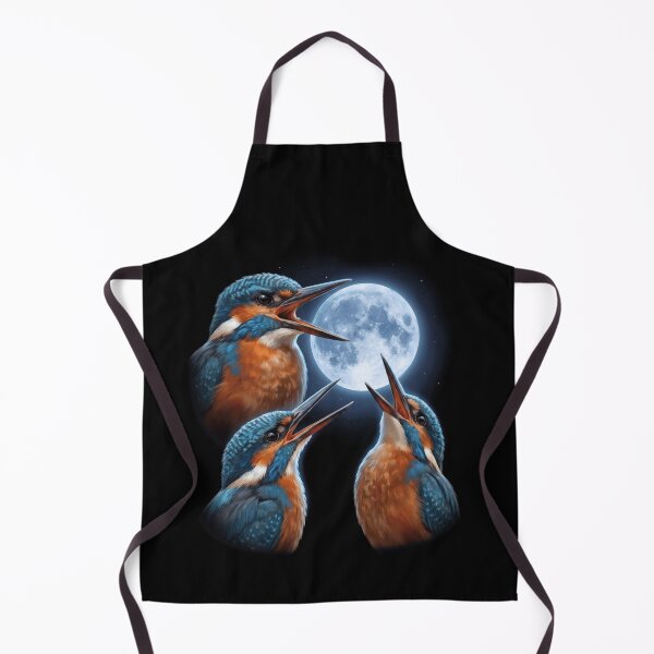 Item preview, Kingfisher Howling Moon Art Bird Lover Birding designed and sold by TerryConnells.