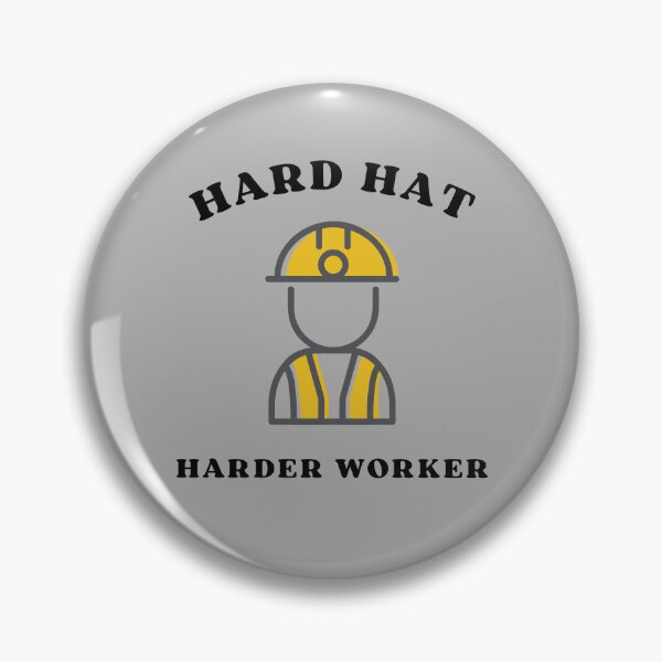 Item preview, Hard Hat - Harder Worker designed and sold by Cami & Co. Design.