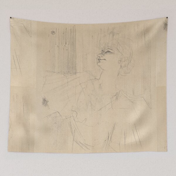 Item preview, In the Woods (Au Bois) by Henri de Toulouse-Lautrec | Belle Époque Fashion Poster Print designed and sold by artofuniverse.