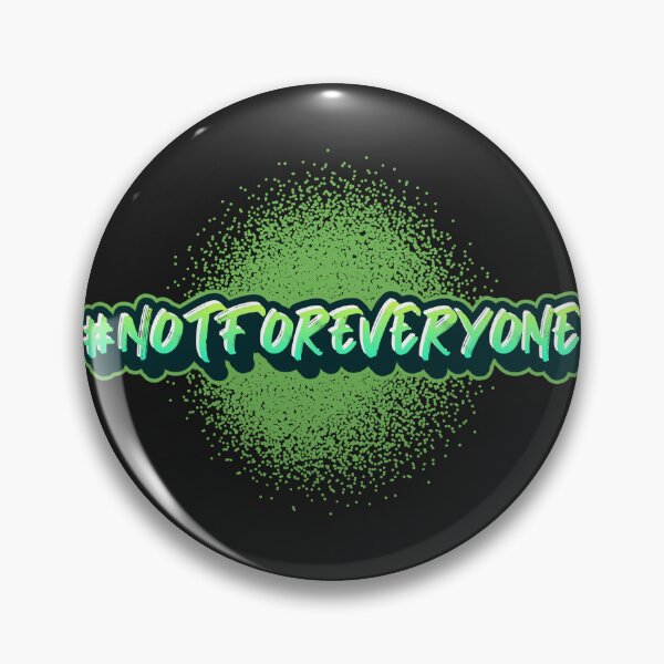 Item preview, #NotForEveryone Hashtag T-Shirt designed and sold by DwishOriginals.