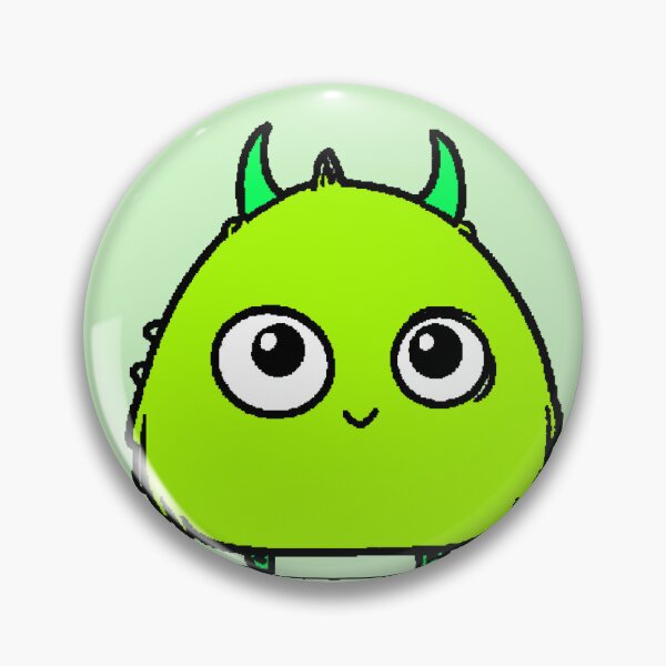 Item preview, Little Green Monster Cute Kawaii Furry Monster Adorable designed and sold by AstronautMerch.