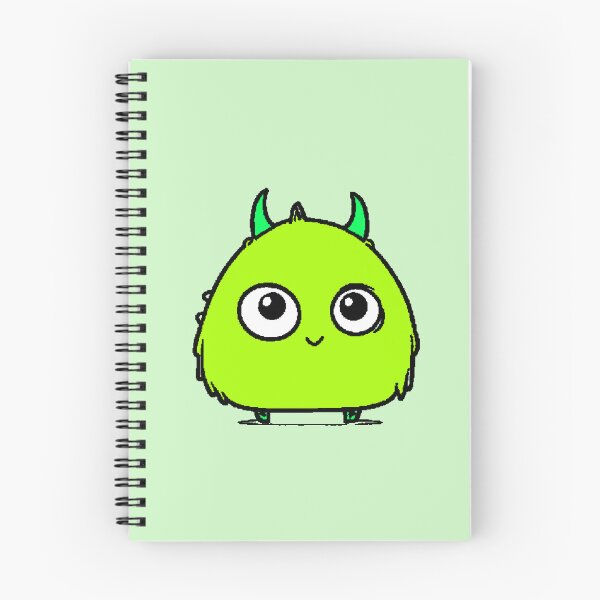 Item preview, Little Green Monster Cute Kawaii Furry Monster Adorable designed and sold by AstronautMerch.