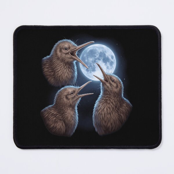 Item preview, Kiwi Bird Howling Moon Art Bird Lover Birding designed and sold by TerryConnells.