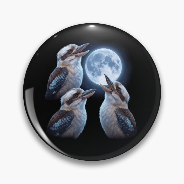 Item preview, Kookaburra Howling Moon Art Bird Lover Birding designed and sold by TerryConnells.