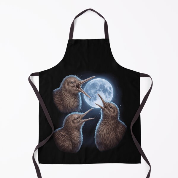Item preview, Kiwi Bird Howling Moon Art Bird Lover Birding designed and sold by TerryConnells.