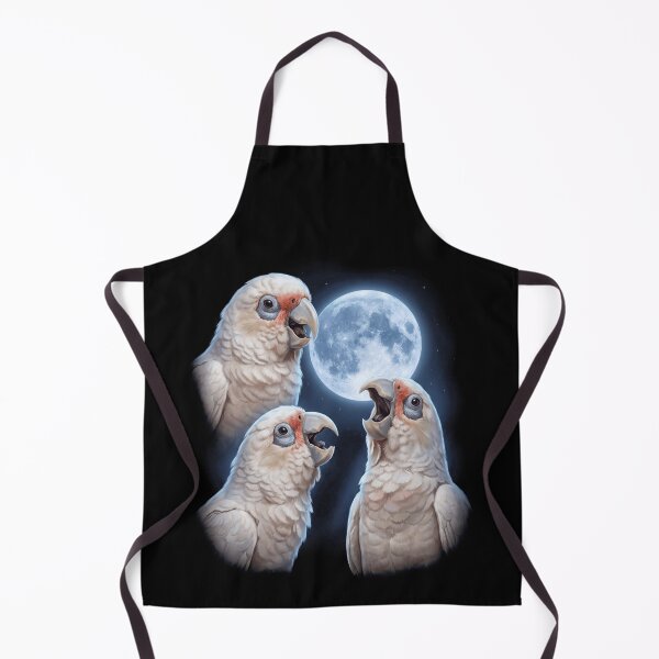 Item preview, Long billed Corella Howling Moon Art Parrot Lover designed and sold by TerryConnells.