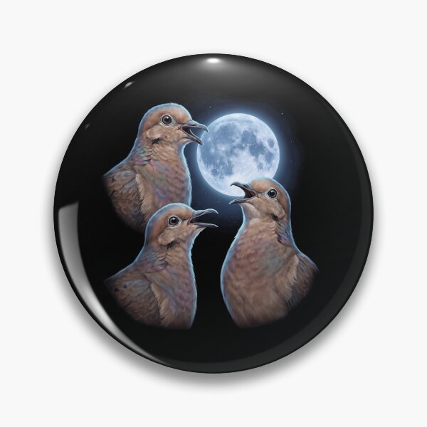 Item preview, Mourning Dove Howling Moon Art Bird Lover Birding designed and sold by TerryConnells.