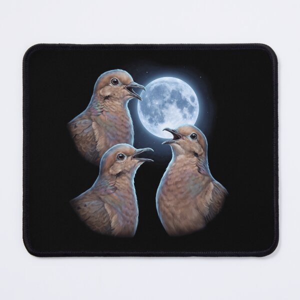 Item preview, Mourning Dove Howling Moon Art Bird Lover Birding designed and sold by TerryConnells.