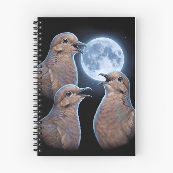 Item preview, Mourning Dove Howling Moon Art Bird Lover Birding designed and sold by TerryConnells.