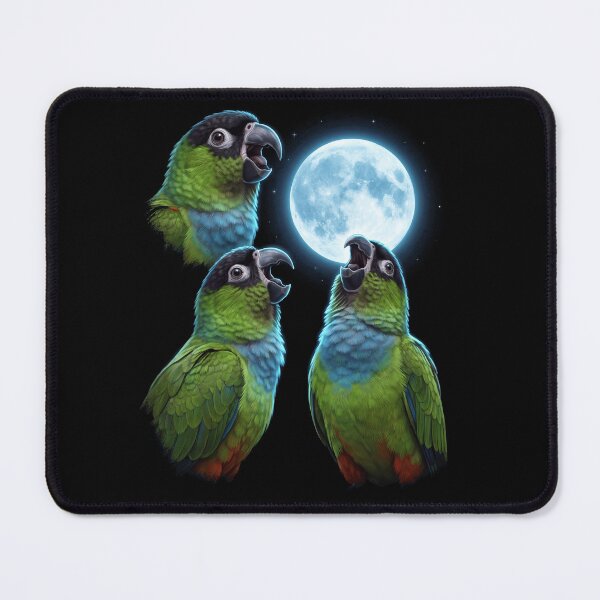 Item preview, Nanday Conure Howling Moon Art Parrot Lover designed and sold by TerryConnells.