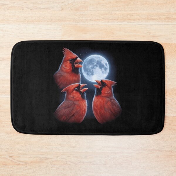 Item preview, Northern Cardinal Howling Moon Art Bird Lover Birding designed and sold by TerryConnells.