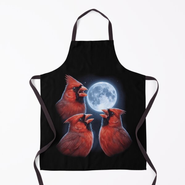 Item preview, Northern Cardinal Howling Moon Art Bird Lover Birding designed and sold by TerryConnells.