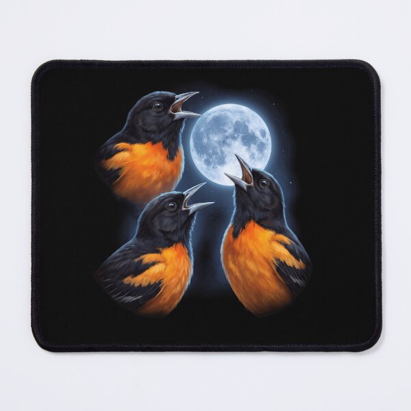 Item preview, Oriole Howling Moon Art Bird Lover Birding designed and sold by TerryConnells.