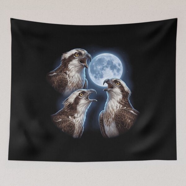 Item preview, Osprey Howling Moon Art Bird Lover Birding designed and sold by TerryConnells.