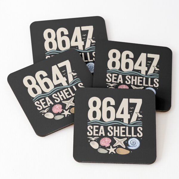 Item preview, 8647 Sea Shells – Retro Coastal Beach Aesthetic Minimalist Ocean Design designed and sold by ZyziowskyArt.