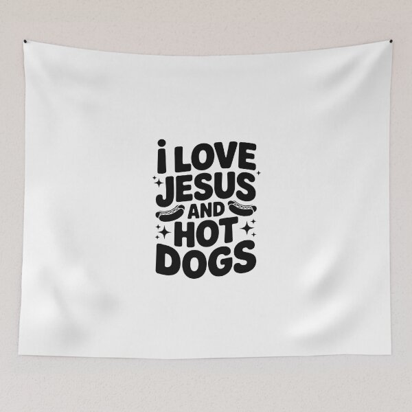 Artikelvorschau, Ich liebe Jesus und Hotdogs. entworfen und verkauft von jkrphoto.