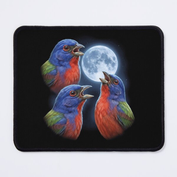 Item preview, Painted Bunting Howling Moon Art Bird Lover Birding designed and sold by TerryConnells.