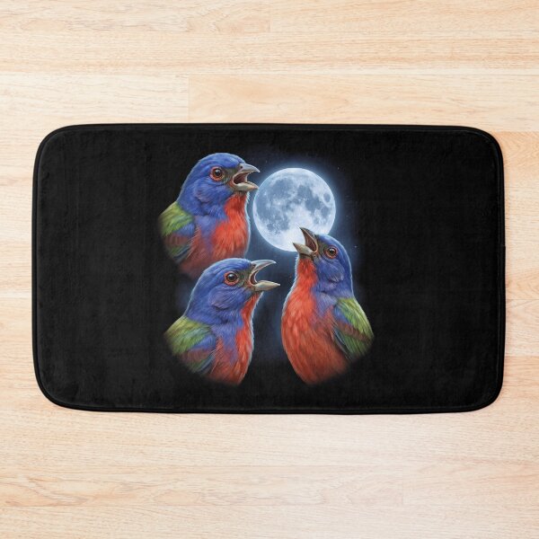 Item preview, Painted Bunting Howling Moon Art Bird Lover Birding designed and sold by TerryConnells.