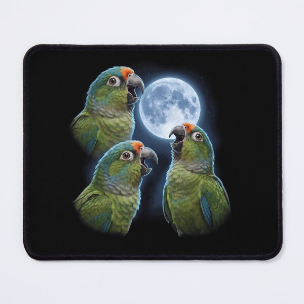 Item preview, Peach Fronted Conure Howling Moon Art Parrot Lover designed and sold by TerryConnells.