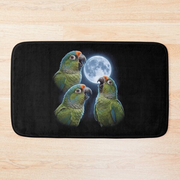 Item preview, Peach Fronted Conure Howling Moon Art Parrot Lover designed and sold by TerryConnells.