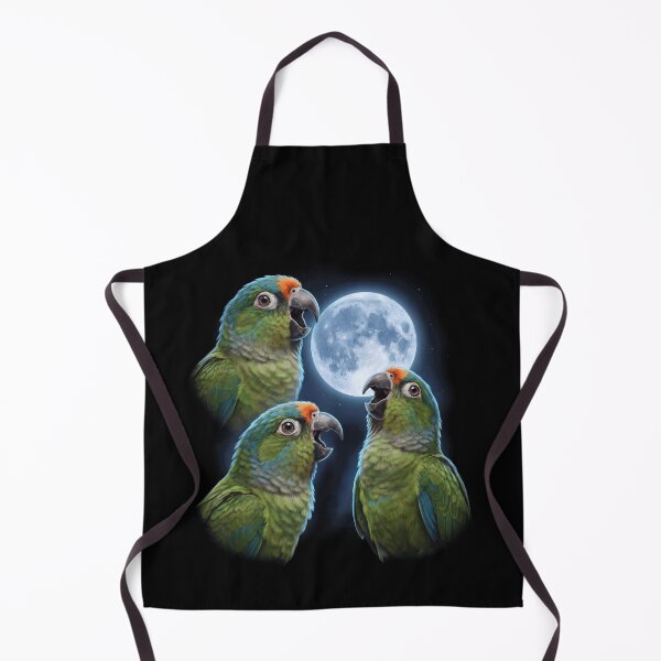 Item preview, Peach Fronted Conure Howling Moon Art Parrot Lover designed and sold by TerryConnells.