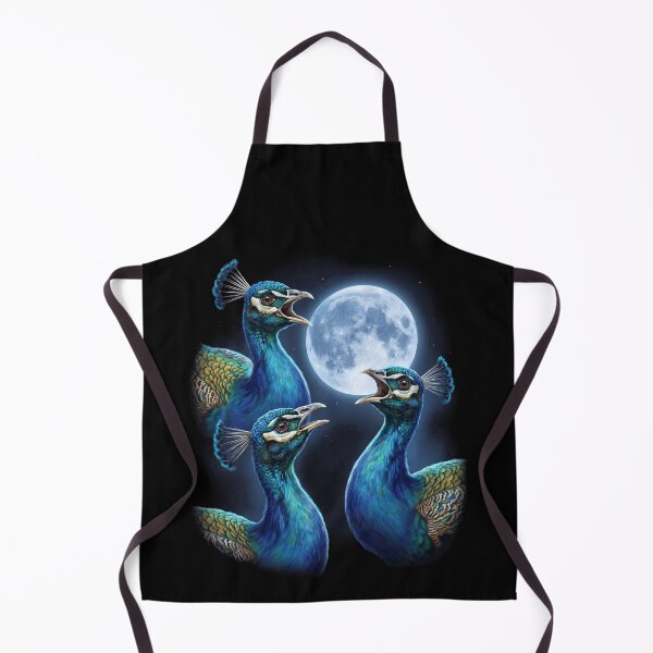 Item preview, Peacock Howling Moon Art Bird Lover Birding designed and sold by TerryConnells.