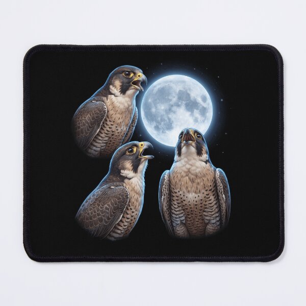 Item preview, Peregrine Falcon Howling Moon Art Bird Lover Birding designed and sold by TerryConnells.