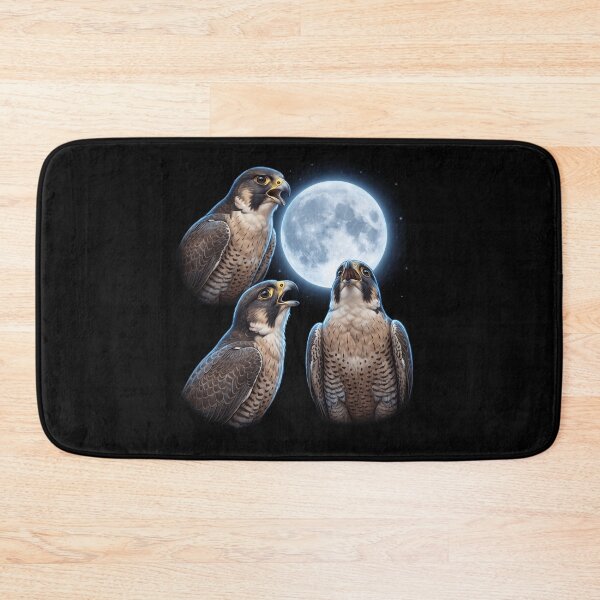 Item preview, Peregrine Falcon Howling Moon Art Bird Lover Birding designed and sold by TerryConnells.