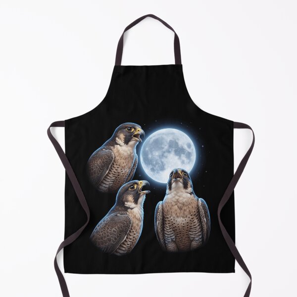 Item preview, Peregrine Falcon Howling Moon Art Bird Lover Birding designed and sold by TerryConnells.