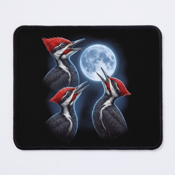 Item preview, Pileated Woodpecker Howling Moon Art Bird Lover Birding designed and sold by TerryConnells.